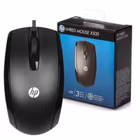 موس سیم دار برند HP مدل X500 (کپی با کیفیت)