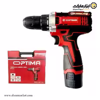 کیت دریل شارژی چکشی اپتیما 12 ولت 25 پارچه مدل OP1250