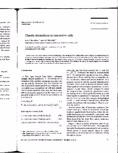 خرید و دانلود نسخه کامل کتاب Chaotic streamlines in convective cells