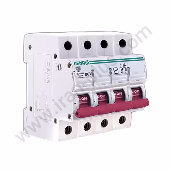 فیوز مینیاتوری چهار پل 63 آمپر دناالکتریک مدل B63-6KA