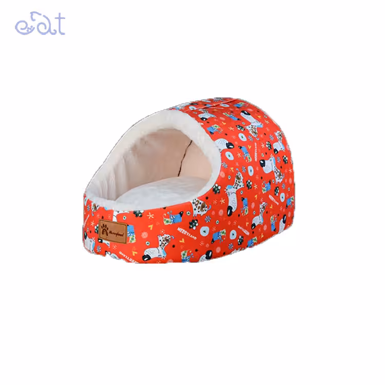 جای خواب سگ و گربه مریلند مدل MerryLand Cave Plus (رنگ قرمز سایز 2)