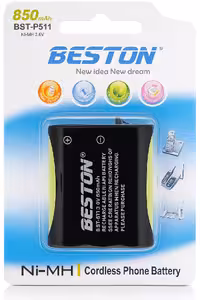 باتری تلفن بی‌سیم Beston BST-P511 ظرفیت 850mAh نوع Ni-MH 3.6V