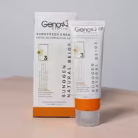 کرم ضدآفتاب رنگی ژنوبایوتیک، SPF50 شماره 3 مدل پوست چرب