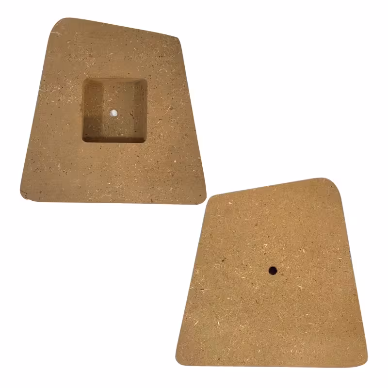 بیس MDF ساعت رومیزی ذوزنقه ساده 16 در 15 سانت