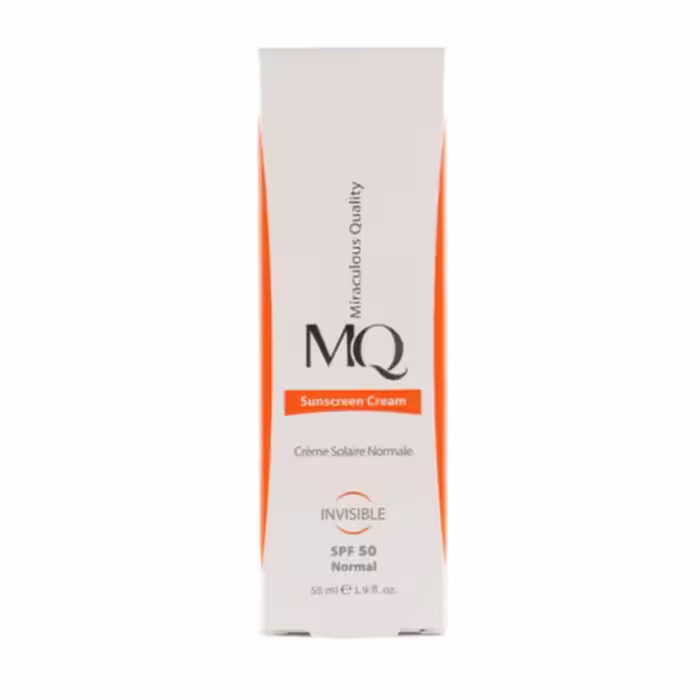 کرم ضد آفتاب ام کیو مناسب پوست نرمال فاقد رنگ SPF 50 حجم55میلی لیتر | MQ Sunscreen Cream SPF50 Normal