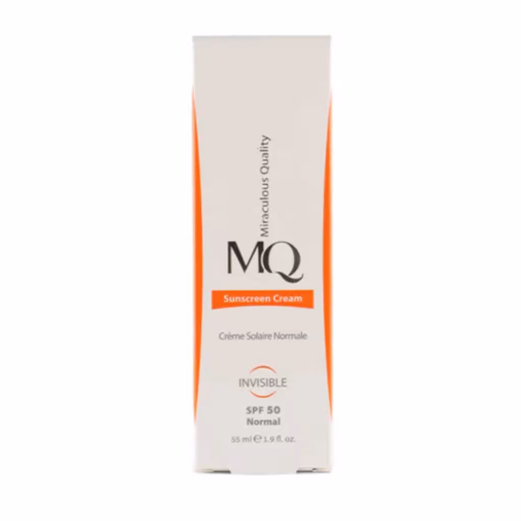 کرم ضد آفتاب ام کیو مناسب پوست نرمال فاقد رنگ SPF 50 حجم55میلی لیتر | MQ Sunscreen Cream SPF50 Normal