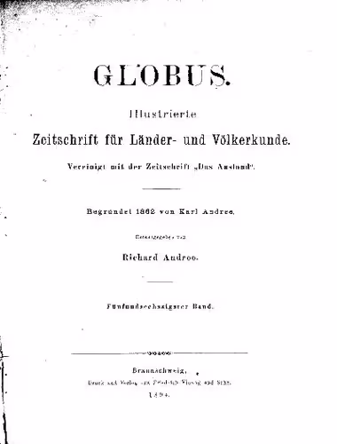 خرید و دانلود نسخه کامل کتاب Globus. Illustrirte Zeitschrift für Länder- und Völkerkunde