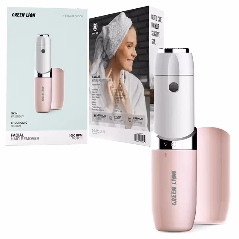 ماشین اصلاح بانوان گرین لاین مدل Green Lion facial hair remover GNFHRRVR