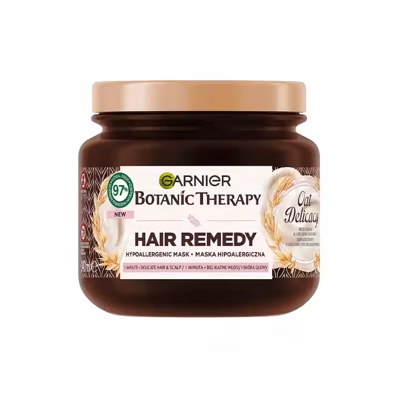مشخصات، خرید و قیمت ماسک موی گارنیر سری Botanic Therapy حاوی خامه برنج و جو دو سر مناسب موهای حساس 340 میل ⭐️ ویان مارکت