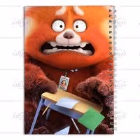 دفتر مشق کارتون قرمز شدن