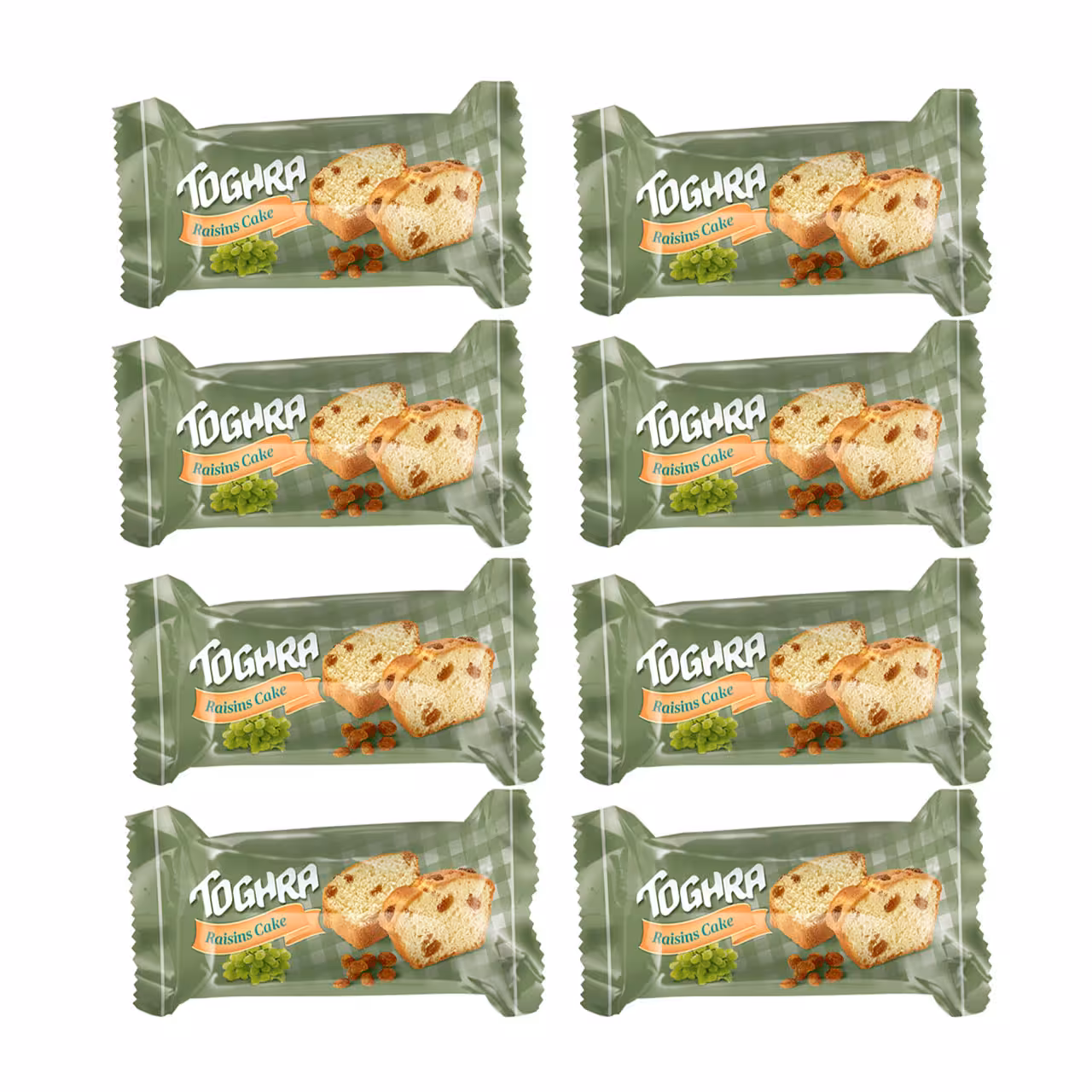 کیک کشمشی طغرا 105 گرمی بسته 24 عددی