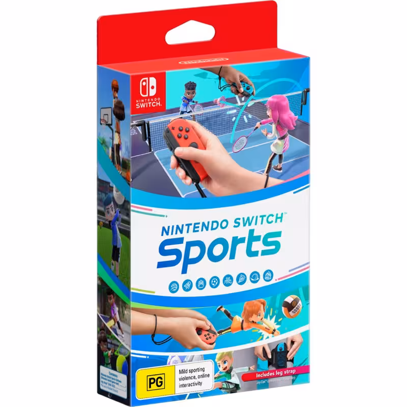 بازی Nintendo Switch Sports مخصوص نینتندو سوئیچ به همراه Leg Grip | کالا مکس