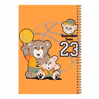 دفتر مشق 80 برگ اس جی مدل بسکتبال