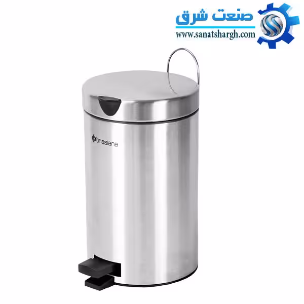 سطل زباله پدالی  3 لیتری Brasiana  با درب آرام بند