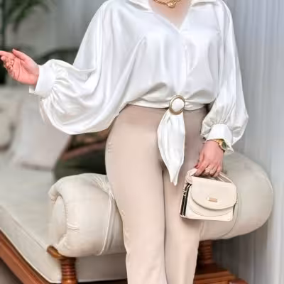 شومیز حلقه ای شومیز ساتن شومیز زنانه