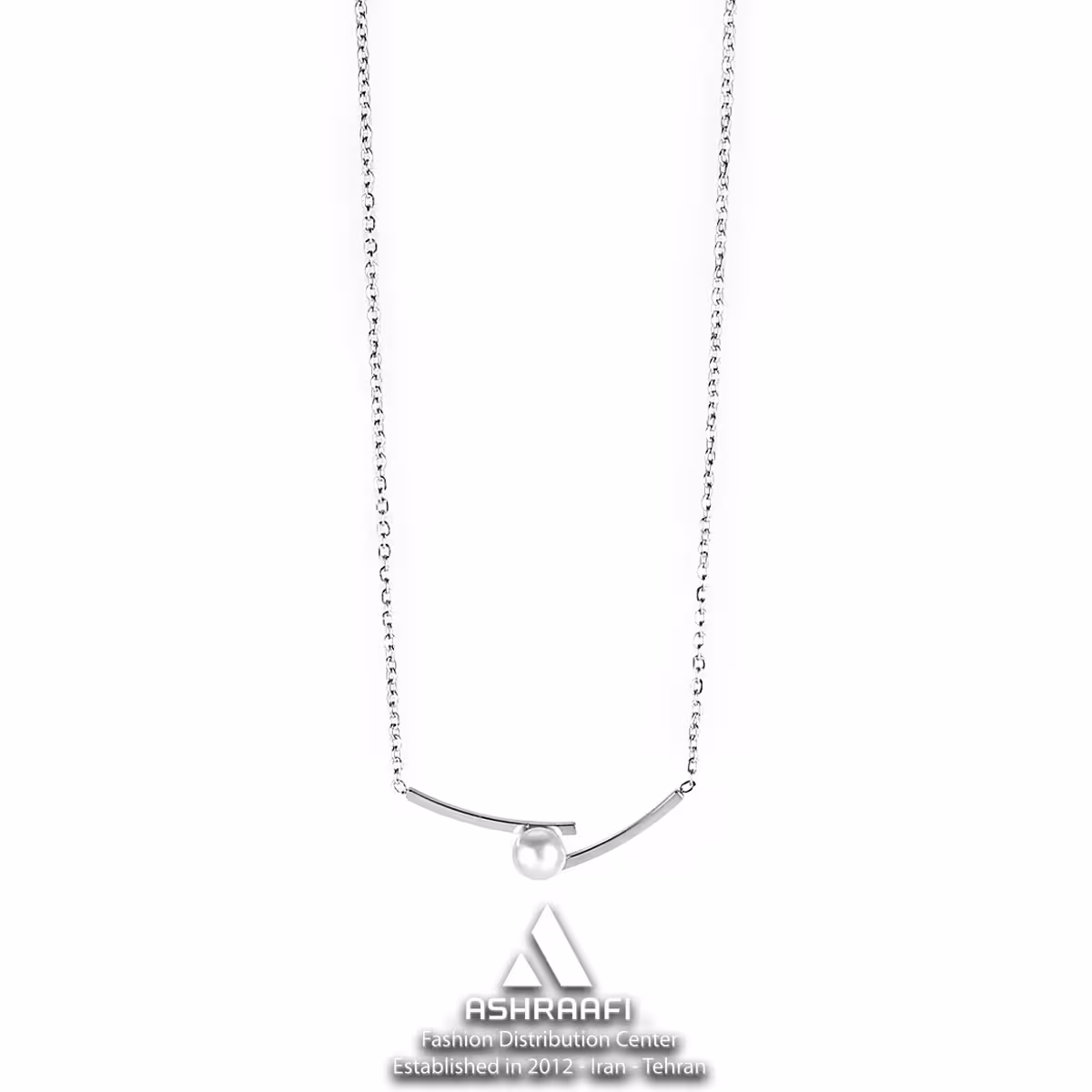 گردنبند نقرهای مروارید Pearl Necklace S