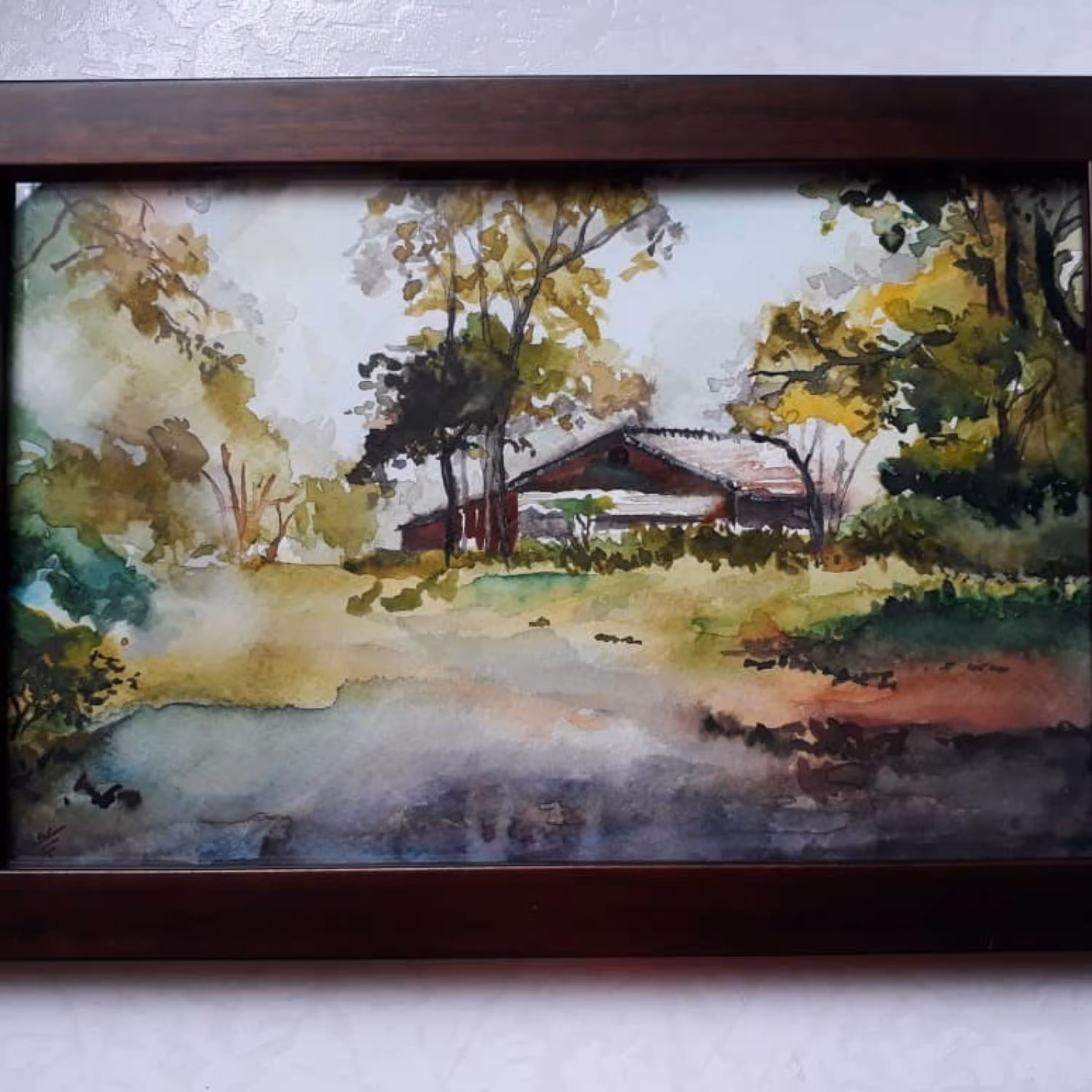 تابلوی آبرنگ منظره کد 03