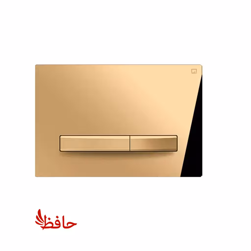 صفحه کلید فلاش تانک توکار ایران مدل پرایم استیل طلایی میرور