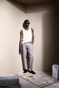 شلوار مردانه شیک با مخلوط کتانی متناسب است H&M
