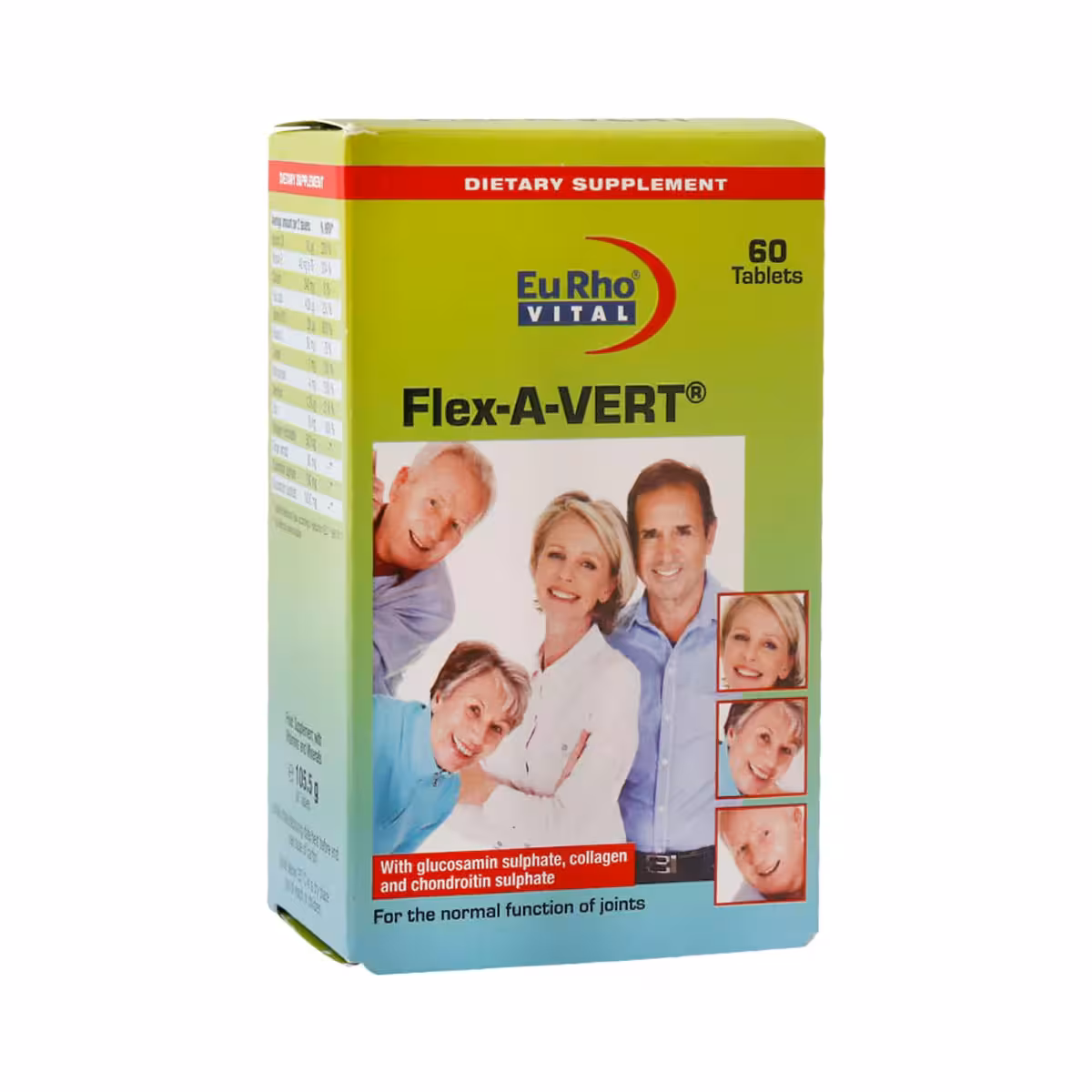 قرص فلکس اورت یوروویتال 60 عدد ـ EuRho Vital Flex A Vert ـ یوروویتال