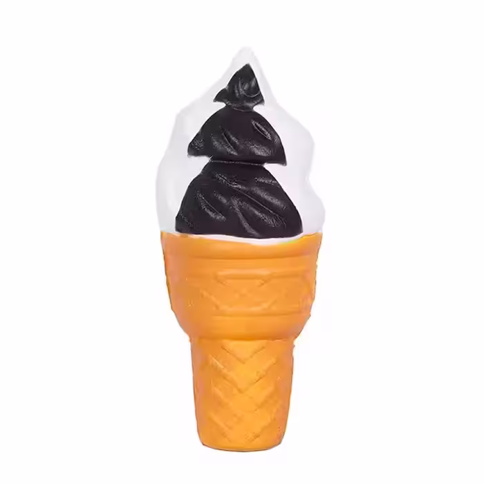 اسکویشی بستنی قیفی دو رنگ