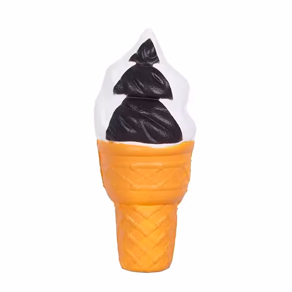 اسکویشی بستنی قیفی دو رنگ