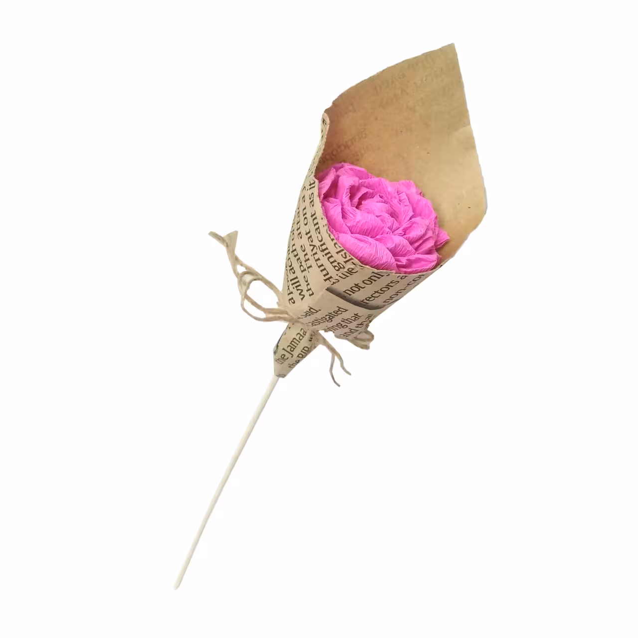 شاخه گل کاغذی صورتی