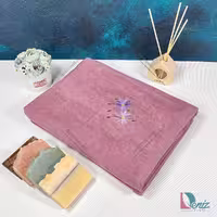 حوله استخری گلدوزی مایسا رنگ کالباسی