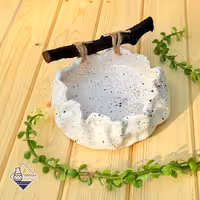 کاسه کوهستان دفرمه سفید طرح نیلوفر