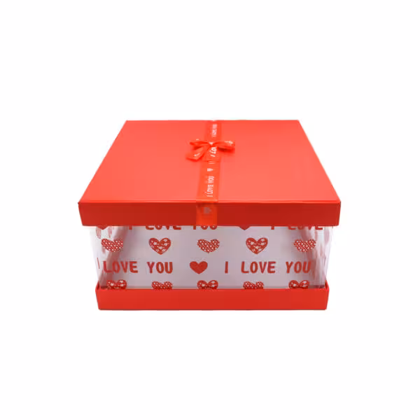 جعبه کادو مربع دور طلق 30