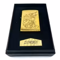 فندک بنزینی زورو طلایی طرح دختر کد d1311