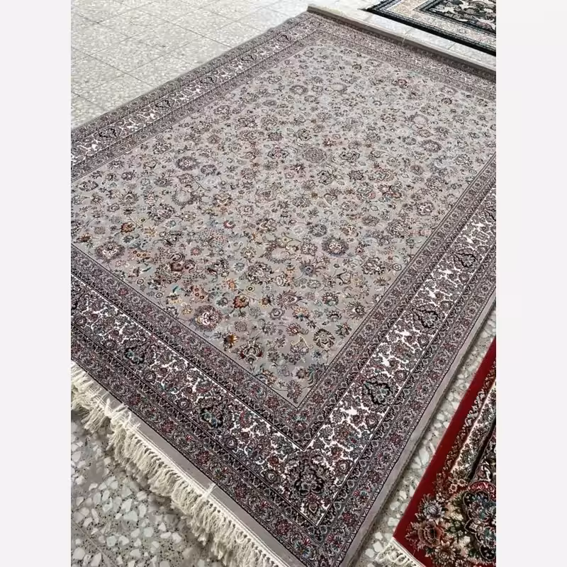 فرش ماشینی کاشان700شانه آکرلیک طرح افشان گلریزفیلی9متری(باارسال رایگان)