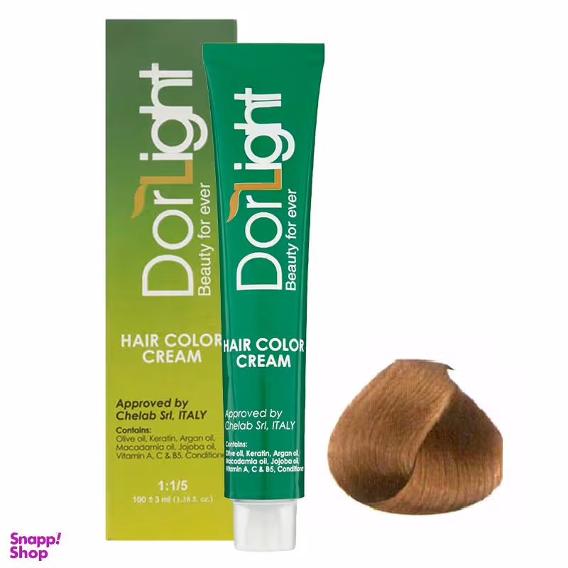 رنگ مو دورلایت شماره 7.32 رنگ بلوند بژ نسکافه‌ای حجم 100 میلی‌لیتر