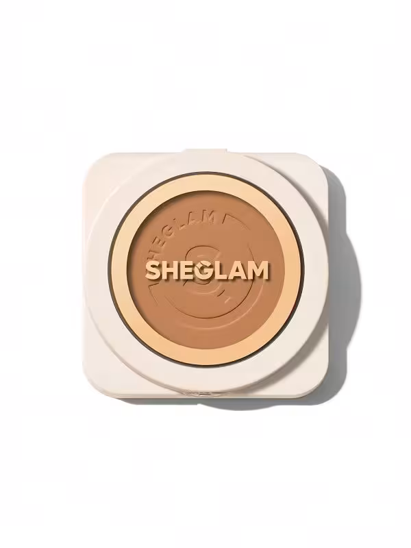 پنکک کرم پودری (پودر  پایه)  SKIN-FOCUS فول کاور – رنگ WALNUT شیگلم SHEGLAM