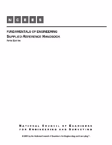 خرید و دانلود نسخه کامل کتاب Fundametals of Engineering Supplied Reference Handbook