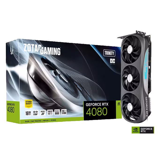 قیمت و خرید کارت گرافیک زوتک مدل ZOTAC GeForce RTX 4080 Trinity OC