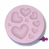 قالب سیلیکونی قلب 9 تایی قطر 10 سانت