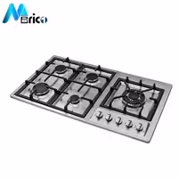 گاز رومیزی اخوان کد G135s پنج شعله استیل