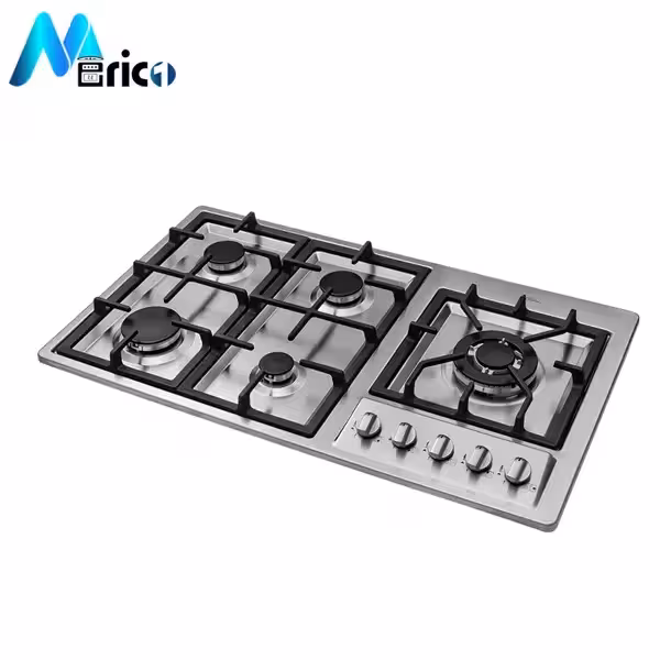 گاز رومیزی اخوان کد G135s پنج شعله استیل