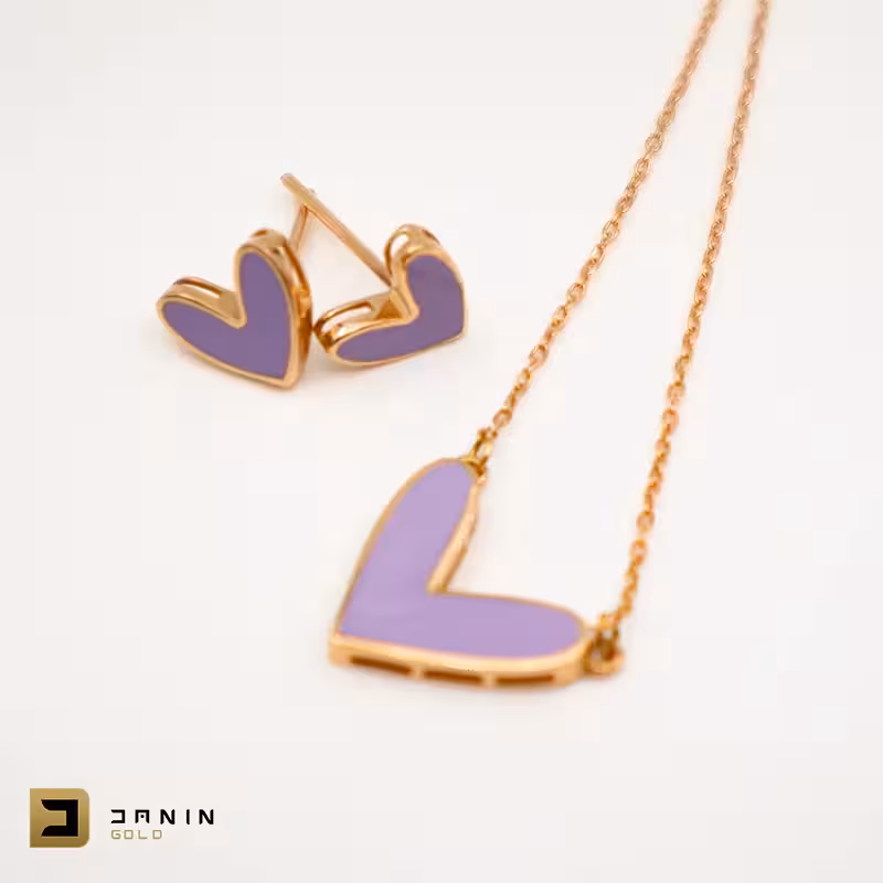 نیم ست سبک طرح قلب