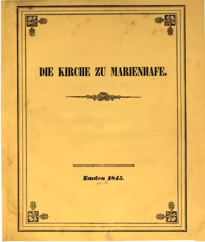 خرید و دانلود نسخه کامل کتاب Die alte Kirche zu Marienhafe in Ostfriesland