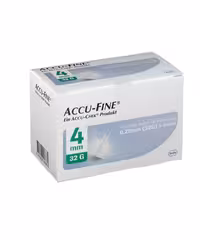 سرسوزن قلم انسولین اکیو فاین با سوزن 4 میلی متر - ACCU FINE