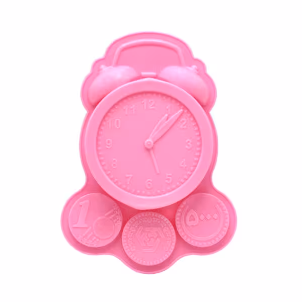 قالب ژله پلاستیکی ساعت و سکه