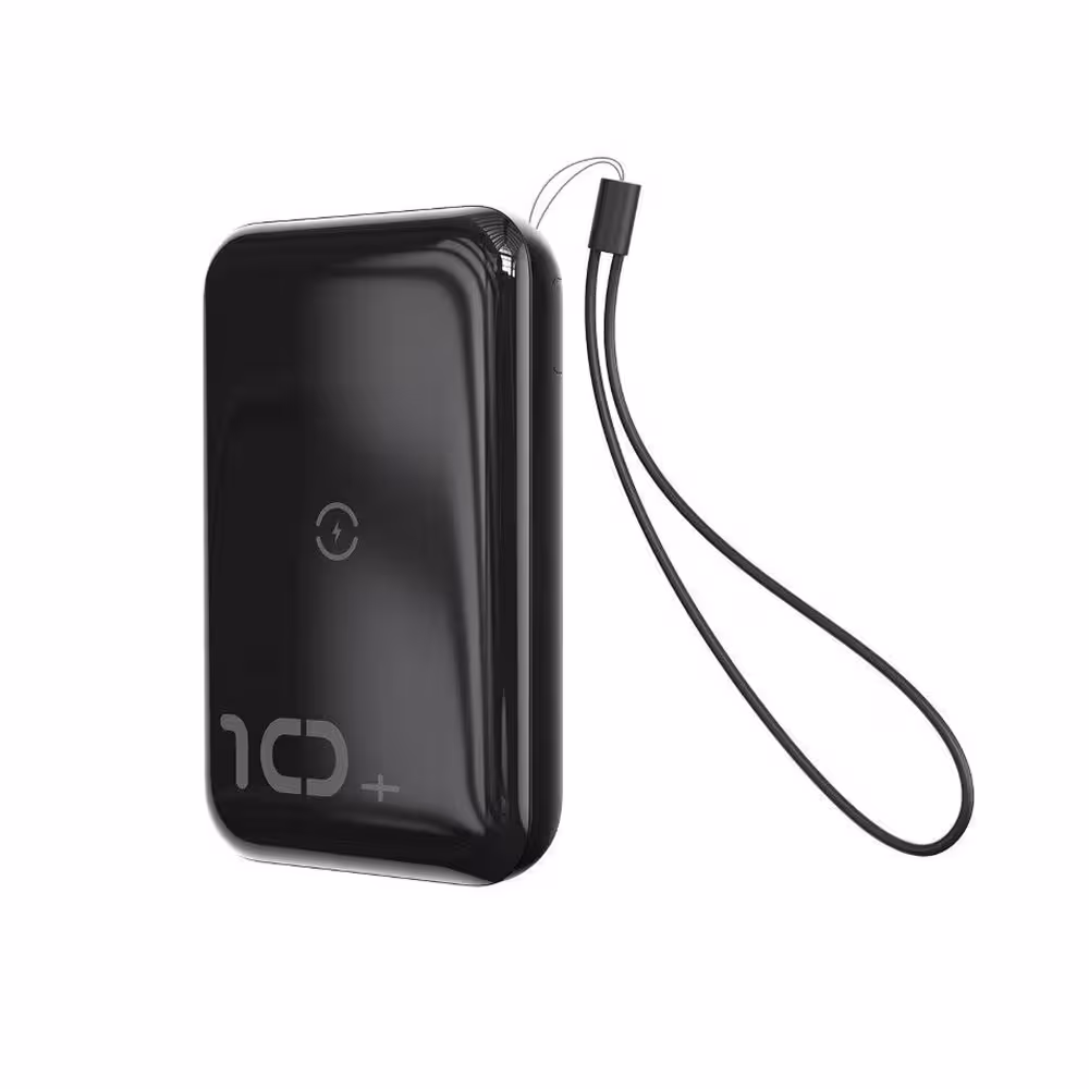 پاوربانک وایرلس 10000 میلی آمپر بیسوس Baseus Mini S Bracket PPXFF10W-01 طراحی مینی