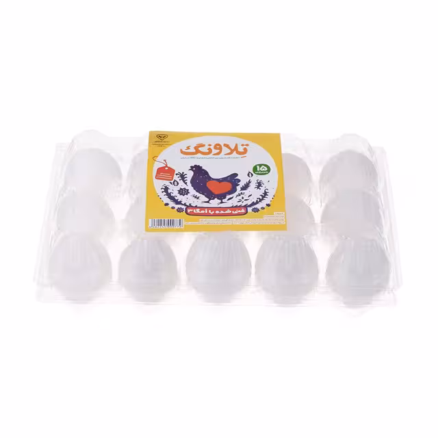 تخم مرغ غنی شده امگا 3 تلاونگ 15 عددی