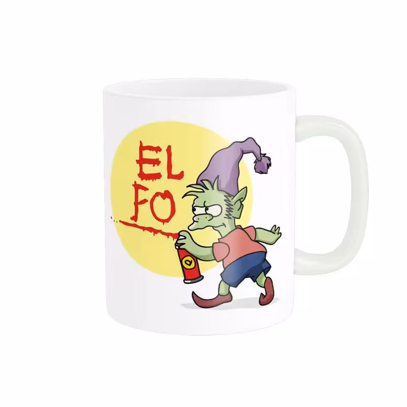 ماگ پاد آفرین مدل طرح الفو elfo طلسم شدگان کیوت فانتزی کیوت کد 651