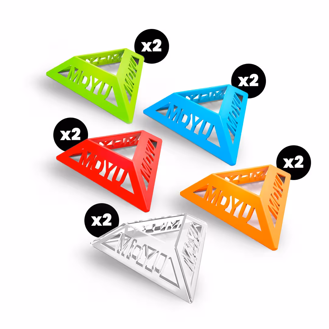 پک 10 تایی پایه روبیک مویو (سبز،قرمز،آبی،نارنجی،شفاف)