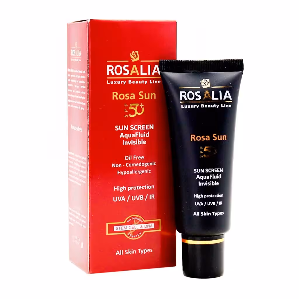 کرم ضد آفتاب بی رنگ SPF50 رزالیا 40 میلیلیتر | Rozalia spf50 Sunscreen Cream Invisible All Skin Types