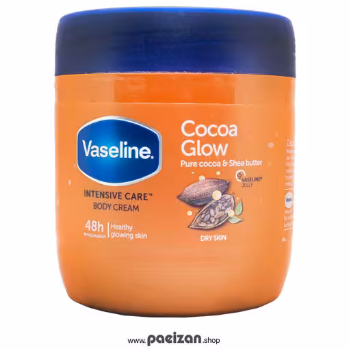 کرم بدن مرطوب و درخشان کننده عصاره کاکائو و شی باتر وازلین