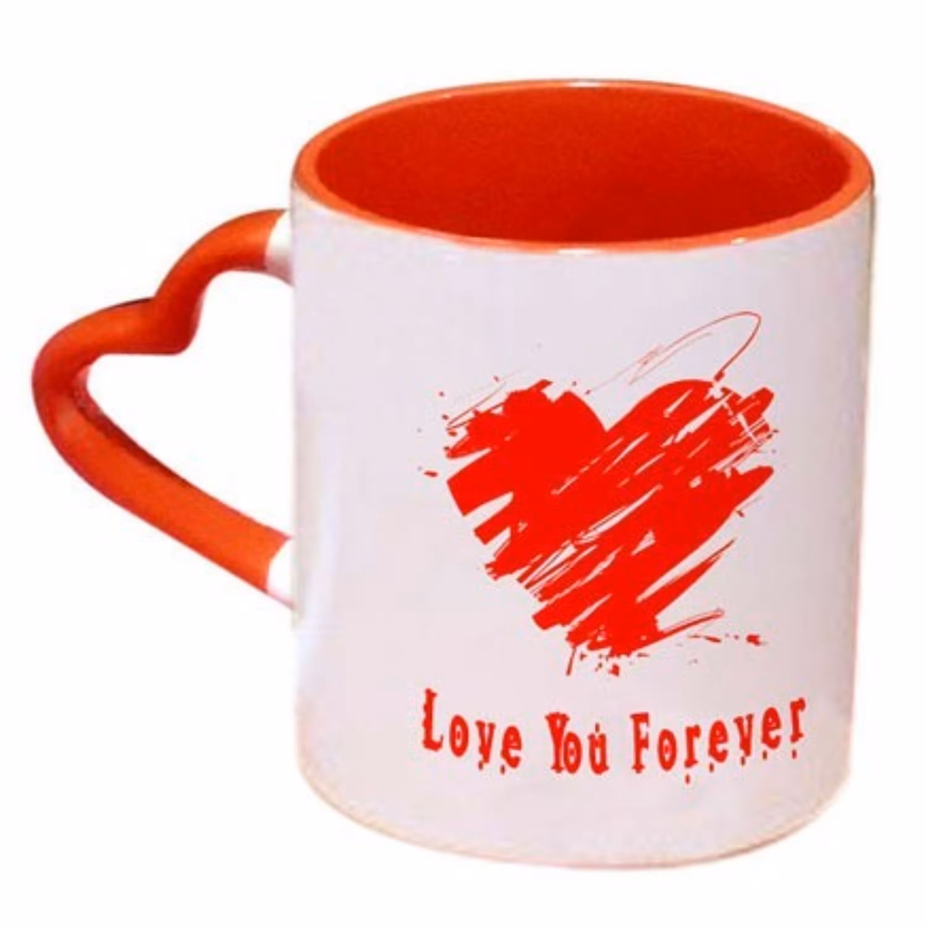 چاپ روی لیوان دسته قلبی